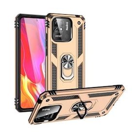 Gpack Xiaomi Poco C40 Vega Sert Silikon Tank Standlı Yüzüklü Mıknatıslı Kırmızı Kılıf