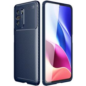 Gpack Xiaomi Poco F3 Negro Silikon Deri Görünümlü Lacivert Kılıf