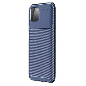 Gpack Xiaomi Poco M3 Negro Karbon Dizayn Silikon Lacivert Kılıf