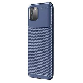 Gpack Xiaomi Poco M3 Negro Karbon Dizayn Silikon Lacivert Kılıf