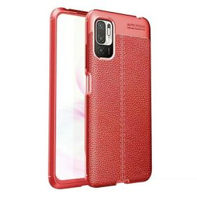 Gpack Xiaomi Poco M3 Pro Niss Silikon Deri Görünümlü Korumalı Lacivert Kılıf