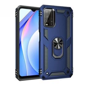 Gpack Xiaomi Poco M3 Vega Tank Standlı Yüzüklü Mıknatıslı Kırmızı Kılıf