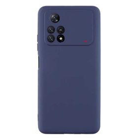 Gpack Xiaomi Poco M4 Pro 4G Mat Lüks Kamera Korumalı Premier Mat Silikon Lacivert Kılıf