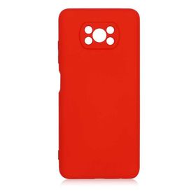 Gpack Xiaomi Poco X3 Mara Silikon Mat Soft Kamera Korumalı Lansman Kırmızı Kılıf