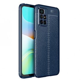 Gpack Xiaomi Redmi 10 2022 Niss Silikon Deri Görünümlü Kamera Korumalı Lacivert Kılıf