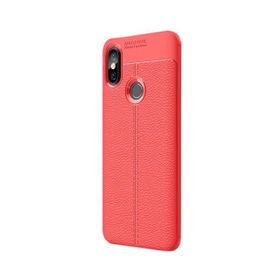 Gpack Xiaomi Redmi 6 Pro Niss Deri Görünümlü Siyah Silikon Kılıf