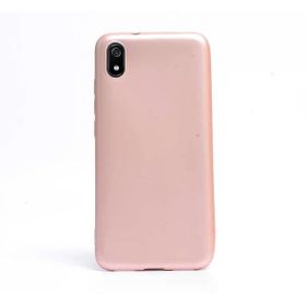 Gpack Xiaomi Redmi 7A Premier Silikon Esnek Arka Koruma Altın Kılıf