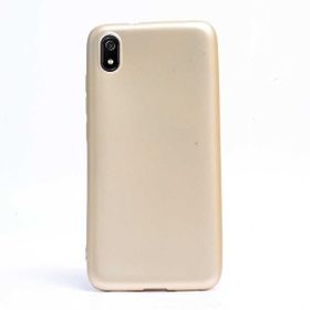 Gpack Xiaomi Redmi 7A Premier Silikon Esnek Arka Koruma Altın Kılıf