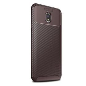 Gpack Xiaomi Redmi 8A Negro Karbon Dizayn Kahverengi Silikon Cep Telefonu Kılıf