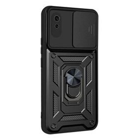 Gpack Xiaomi Redmi 9A Tank Aramid Sürgülü Vega Yüzüklü Siyah Kılıf