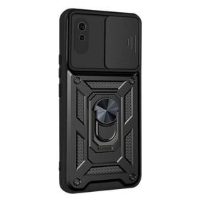Gpack Xiaomi Redmi 9A Tank Aramid Sürgülü Vega Yüzüklü Siyah Kılıf