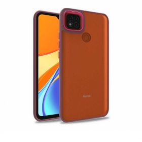 Gpack Xiaomi Redmi 9C Flora Sert Silikon Arkası Cam Şeffaf Siyah Kılıf