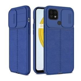 Gpack Xiaomi Redmi 9C Kamera Sürgülü Deri Dokulu Mat Silikon Siyah Kılıf