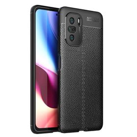 Gpack Xiaomi Redmi K40 Niss Silikon Deri Görünümlü Siyah Kılıf