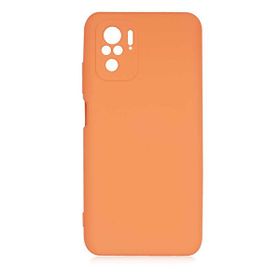 Gpack Xiaomi Redmi Note 10 Mara Silikon Mat Soft Kamera Korumalı Lansman Turuncu Kılıf