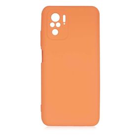Gpack Xiaomi Redmi Note 10 Mara Silikon Mat Soft Kamera Korumalı Lansman Turuncu Kılıf