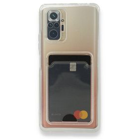 Gpack Xiaomi Redmi Note 10 Pro 1 Adet Kartlıklı Şeffaf Silikon Lux Korumalı Kılıf