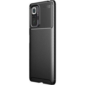 Gpack Xiaomi Redmi Note 10 Pro Max Negro Karbon Dizayn Silikon Siyah Kılıf