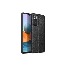 Gpack Xiaomi Redmi Note 10 Pro Niss Silikon Deri Görünümlü Kırmızı Kılıf