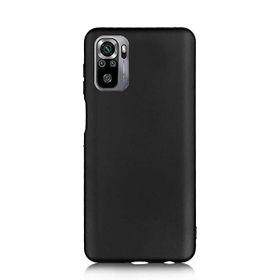 Gpack Xiaomi Redmi Note 10S Korumalı Premier Mat Silikon Siyah Kılıf