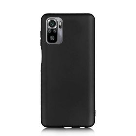 Gpack Xiaomi Redmi Note 10S Korumalı Premier Mat Silikon Siyah Kılıf