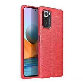 Gpack Xiaomi Redmi Note 10S Niss Silikon Deri Görünümlü Lacivert Kılıf