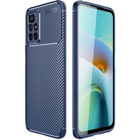 Gpack Xiaomi Redmi Note 11 4G Negro Karbon Kamera Korumalı Silikon Lacivert Kılıf