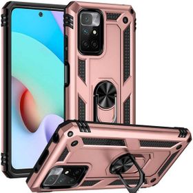 Gpack Xiaomi Redmi Note 11 4G Vega Tank Standlı Yüzüklü Mıknatıslı Bronz Kılıf
