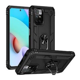 Gpack Xiaomi Redmi Note 11 4G Vega Tank Standlı Yüzüklü Mıknatıslı Kırmızı Kılıf