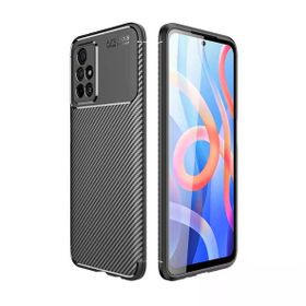 Gpack Xiaomi Redmi Note 11 5G Negro Karbon Kamera Korumalı Silikon Lüks Siyah Kılıf