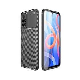 Gpack Xiaomi Redmi Note 11 5G Negro Karbon Kamera Korumalı Silikon Lüks Siyah Kılıf