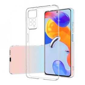 Gpack Xiaomi Redmi Note 11 Pro 5G Global Süper Silikon Kamera Korumal Şeffaf Nano Glass Kılıf