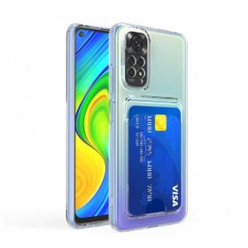 Gpack Xiaomi Redmi Note 11 Pro Kartlıklı Şeffaf Silikon Kamera Korumalı Kılıf