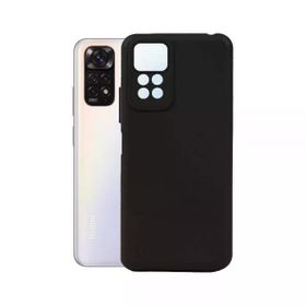 Gpack Xiaomi Redmi Note 11S Global Mat Kamera Korumalı Premier Mat Silikon Siyah Kılıf