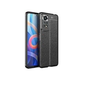 Gpack Xiaomi Redmi Note 11S Global Niss Silikon Deri Görünümlü Kamera Korumalı Lacivert Kılıf