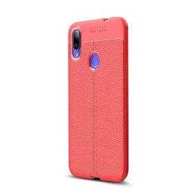 Gpack Xiaomi RedMi Note 7 Niss Deri Görünümlü Lacivert Silikon Kılıf