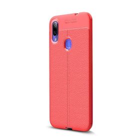 Gpack Xiaomi RedMi Note 7 Niss Deri Görünümlü Lacivert Silikon Kılıf
