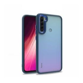 Gpack Xiaomi Redmi Note 8 Flora Sert Silikon Arkası Cam Şeffaf Siyah Kılıf