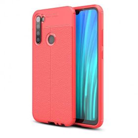 Gpack Xiaomi Redmi Note 8 Niss Deri Görünümlü Siyah Silikon Kılıf
