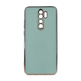 Gpack Xiaomi Redmi Note 8 Pro Bark Parlak Silikon Kenarları Rose Mavi Kılıf