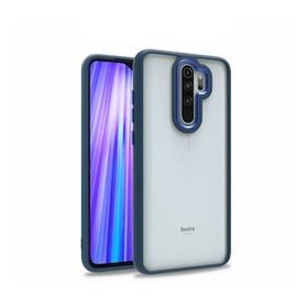 Gpack Xiaomi Redmi Note 8 Pro Flora Sert Silikon Arkası Cam Şeffaf Siyah Cep Telefonu Kılıfı