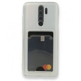 Gpack Xiaomi Redmi Note 8 Pro Kartlıklı Şeffaf Silikon Lüks Korumalı Kılıf