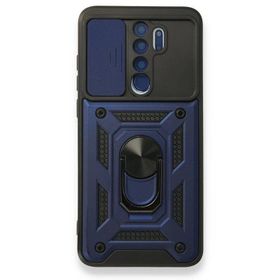 Gpack Xiaomi Redmi Note 8 Pro Tank Aramid Sürgülü Vega Yüzüklü Lacivert Kılıf