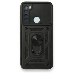 Gpack Xiaomi Redmi Note 8 Pro Tank Aramid Sürgülü Vega Yüzüklü Siyah Kılıf