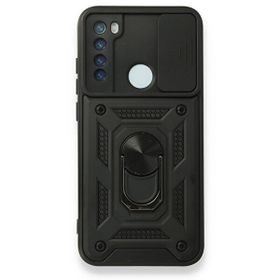 Gpack Xiaomi Redmi Note 8 Pro Tank Aramid Sürgülü Vega Yüzüklü Siyah Kılıf