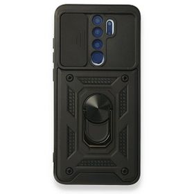 Gpack Xiaomi Redmi Note 8 Pro Tank Aramid Sürgülü Vega Yüzüklü Siyah Kılıf