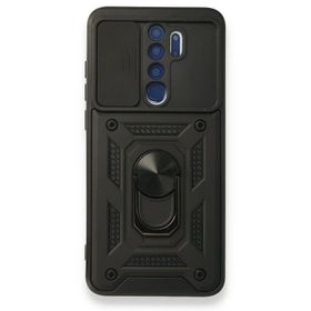 Gpack Xiaomi Redmi Note 8 Pro Tank Aramid Sürgülü Vega Yüzüklü Siyah Kılıf