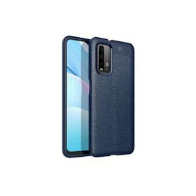 Gpack Xiaomi Redmi Note 9 4G Niss Silikon Deri Görünümlü Siyah Kılıf