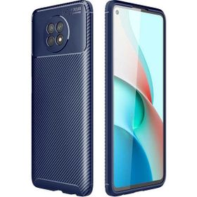 Gpack Xiaomi Redmi Note 9 5G Negro Karbon Dizayn Silikon Lacivert Kılıf