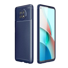 Gpack Xiaomi Redmi Note 9 5G Negro Karbon Dizayn Silikon Lacivert Kılıf